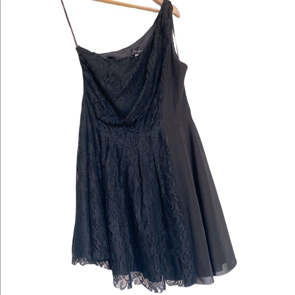 MM Couture by Miss Me One Shoulder Black Dress L